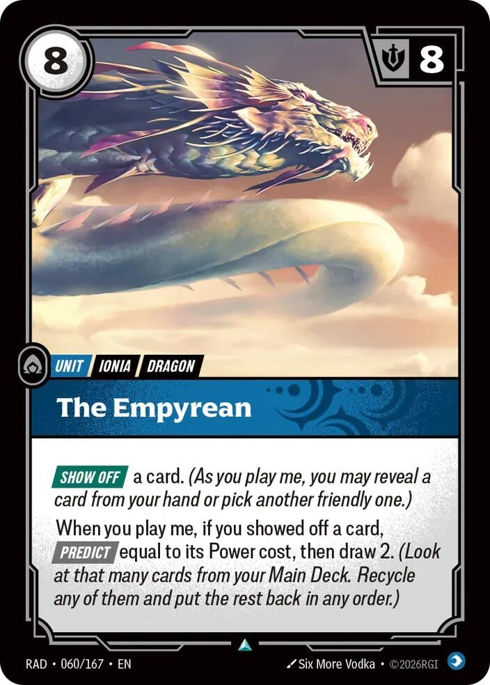 Image for The Empyrean [060/167] (RAD) - Riftbound: League of Legends Trading Card Game