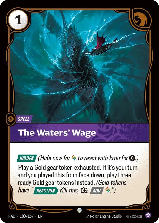 Image for The Waters' Wage [100/167] (RAD) - Riftbound: League of Legends Trading Card Game