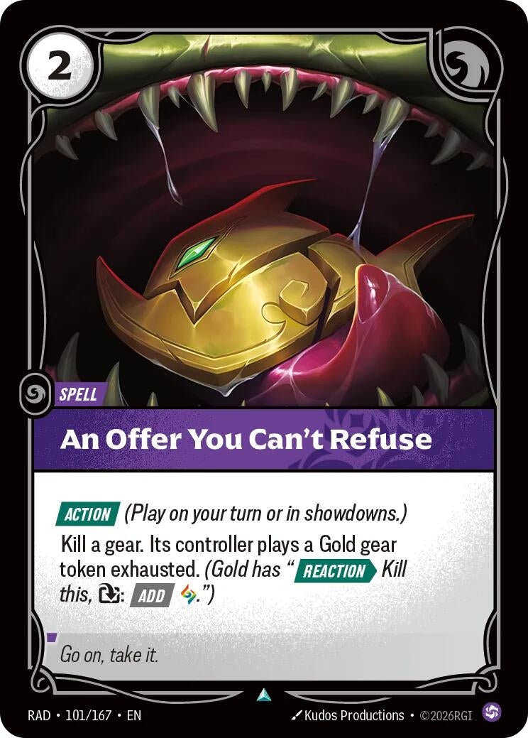 Image for An Offer You Can't Refuse [101/167] (RAD) - Riftbound: League of Legends Trading Card Game
