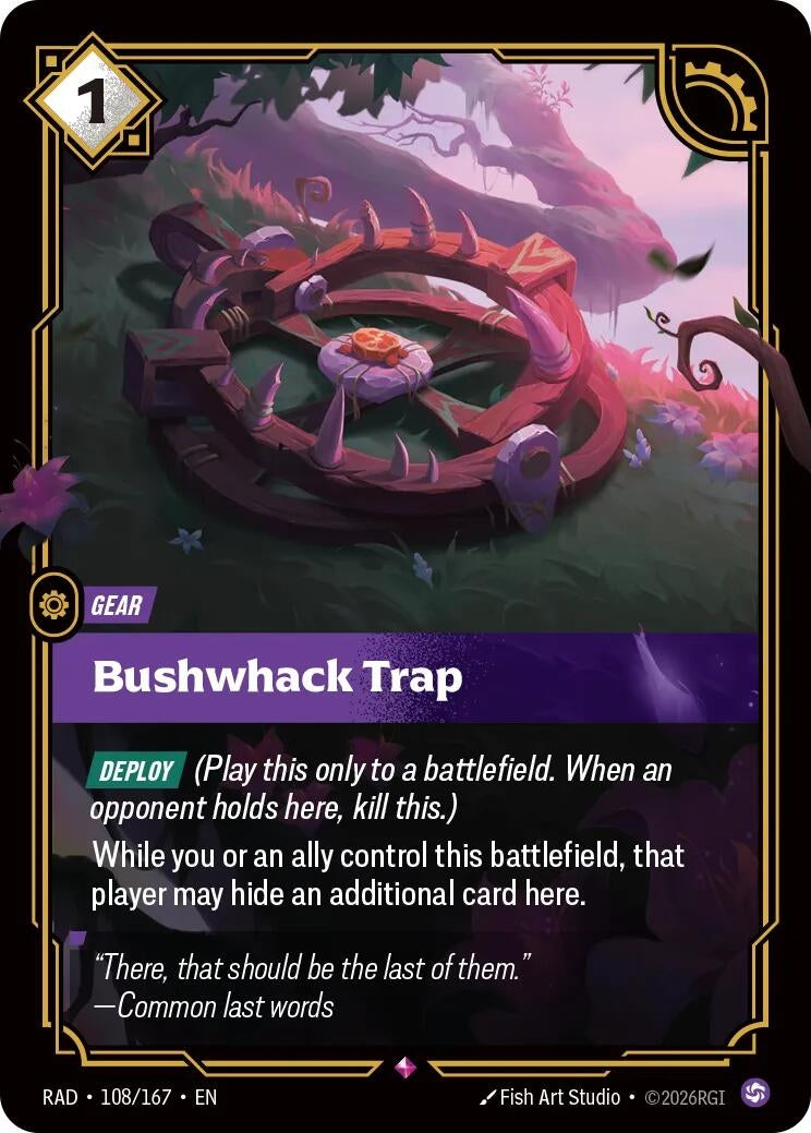 Image for Bushwhack Trap [108/167] (RAD) - Riftbound: League of Legends Trading Card Game