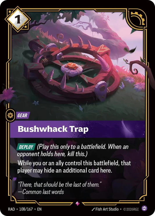 Image for Bushwhack Trap [108/167] (RAD) - Riftbound: League of Legends Trading Card Game