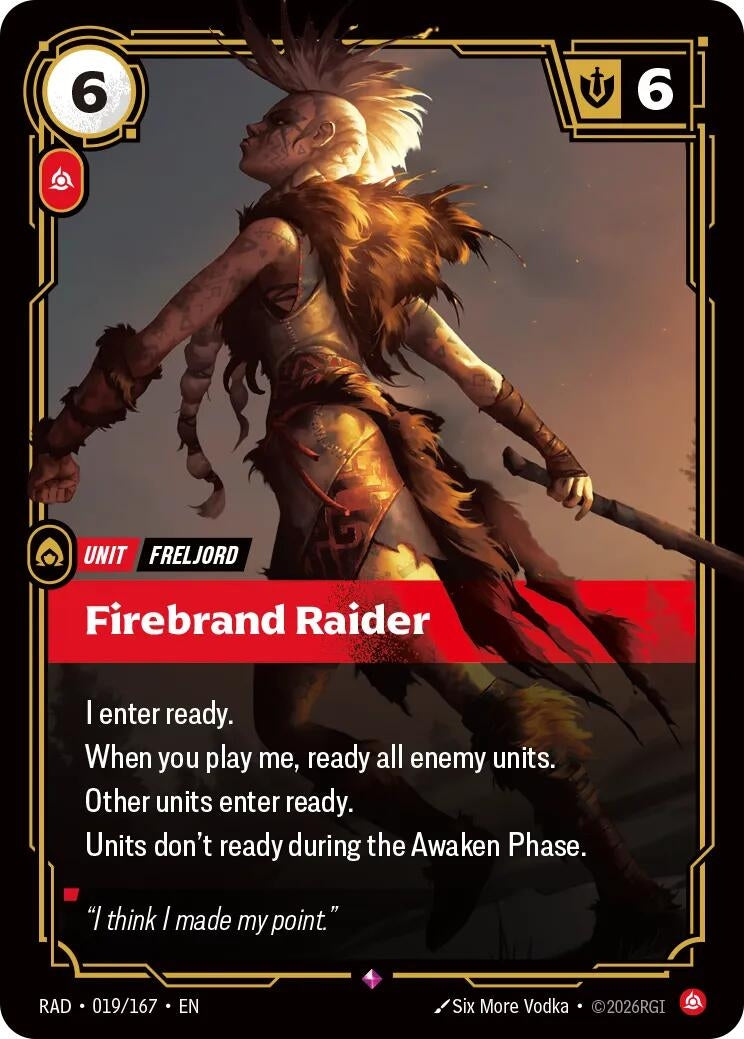 Image for Firebrand Raider [019/167] (RAD) - Riftbound: League of Legends Trading Card Game