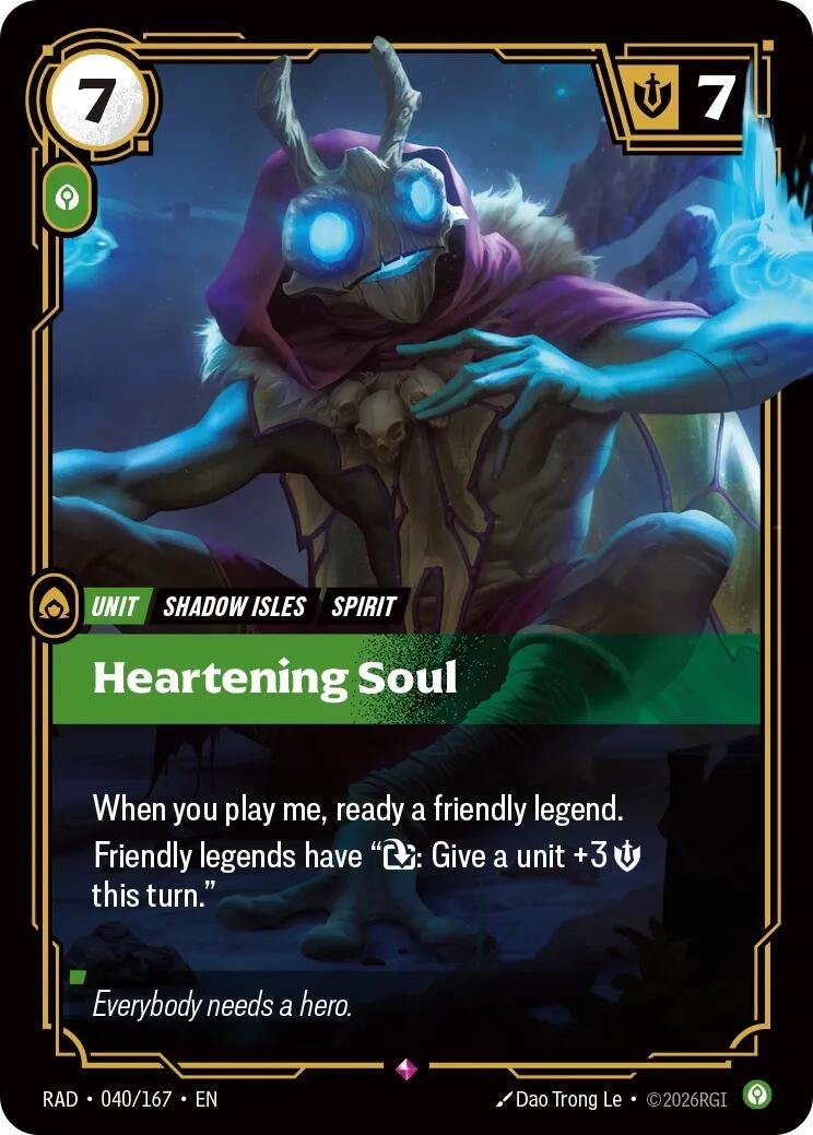 Image for Heartening Soul [040/167] (RAD) - Riftbound: League of Legends Trading Card Game