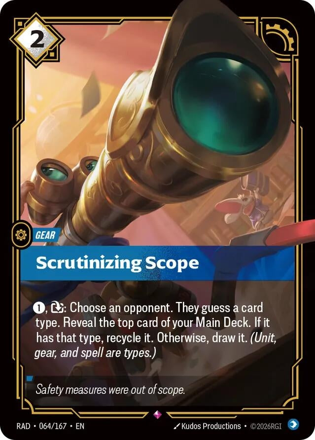 Image for Scrutinizing Scope [064/167] (RAD) - Riftbound: League of Legends Trading Card Game