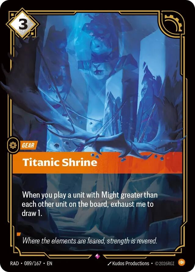 Image for Titanic Shrine [089/167] (RAD) - Riftbound: League of Legends Trading Card Game
