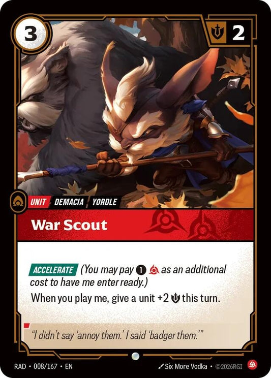 Image for War Scout [008/167] (RAD) - Riftbound: League of Legends Trading Card Game