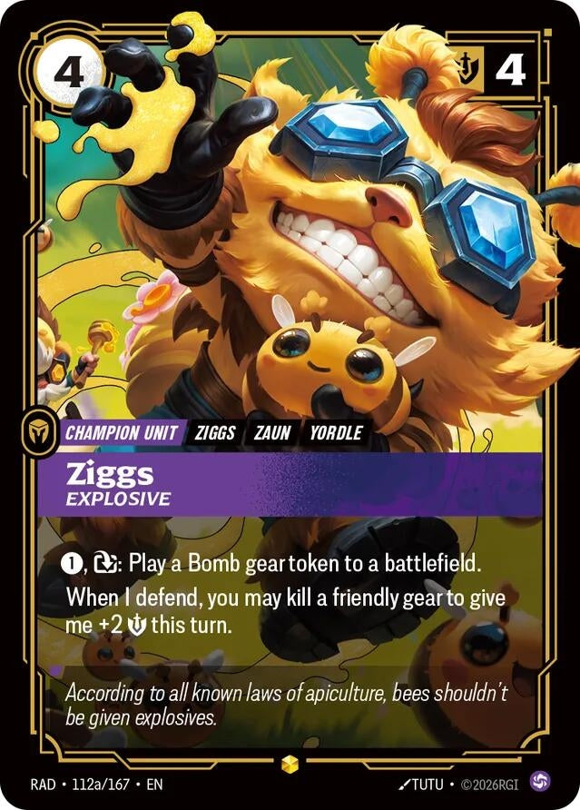 Image for Ziggs, Explosive (Alternate Art) [112a/167] (RAD) - Riftbound: League of Legends Trading Card Game