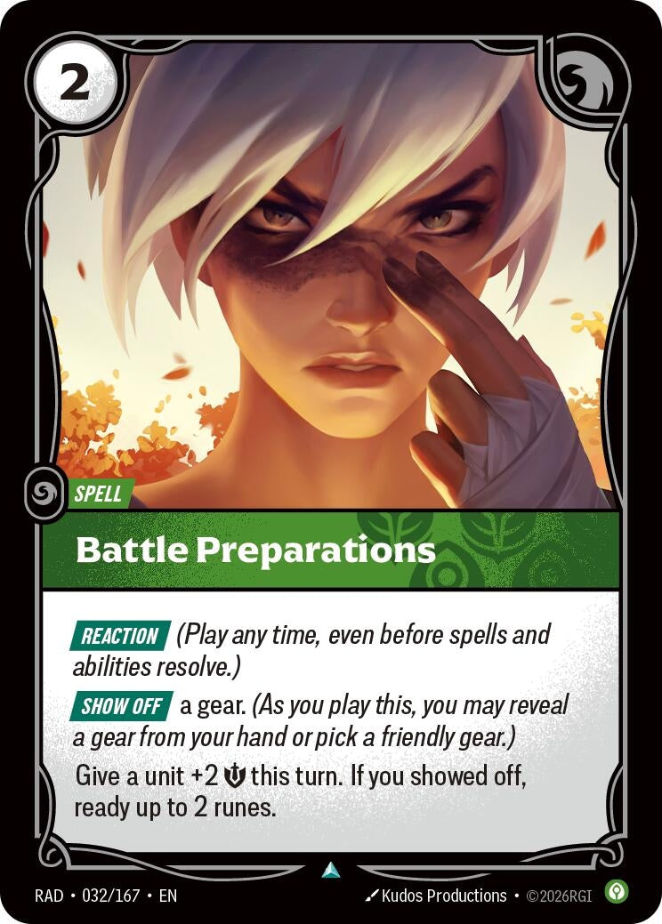 Image for Battle Preparations [032/167] (RAD) - Riftbound: League of Legends Trading Card Game