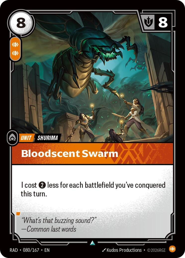 Image for Bloodscent Swarm [080/167] (RAD) - Riftbound: League of Legends Trading Card Game
