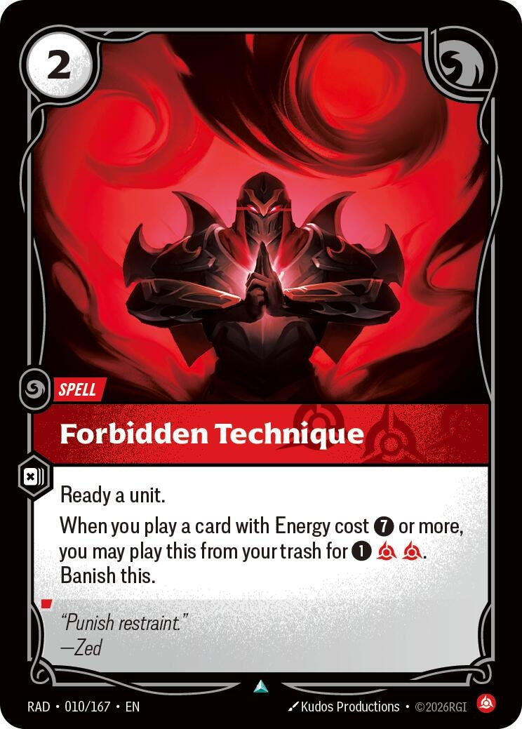 Image for Forbidden Technique [010/167] (RAD) - Riftbound: League of Legends Trading Card Game
