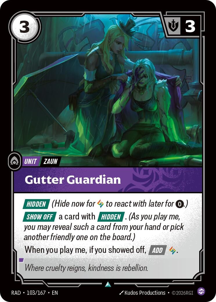 Image for Gutter Guardian [103/167] (RAD) - Riftbound: League of Legends Trading Card Game