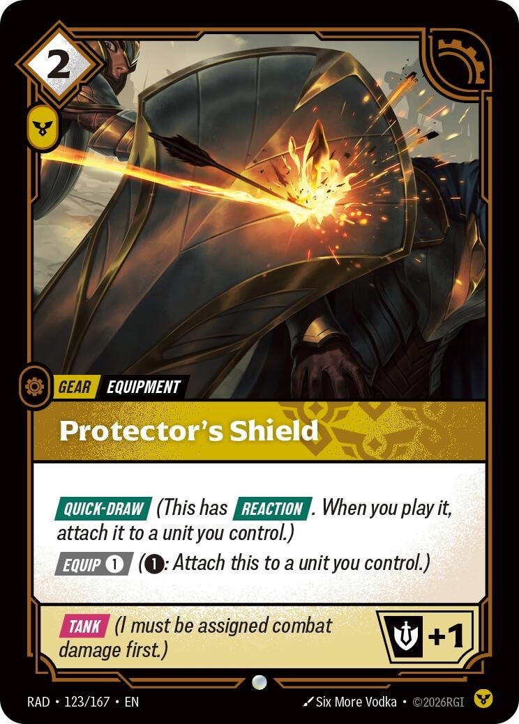 Image for Protector's Shield [123/167] (RAD) - Riftbound: League of Legends Trading Card Game