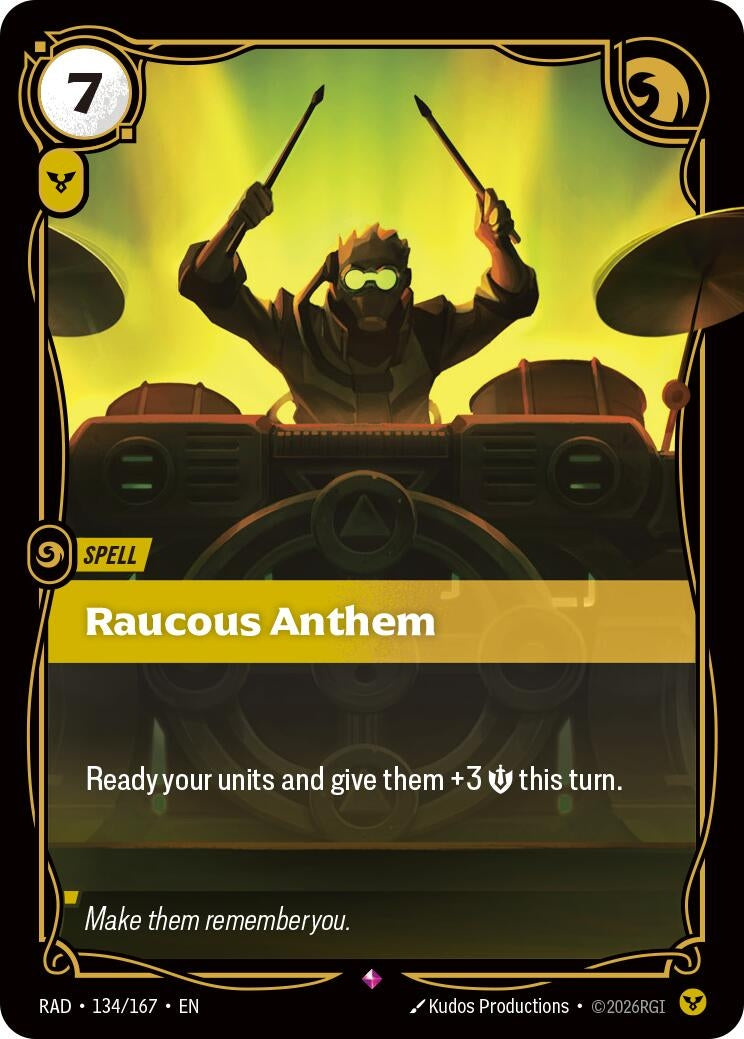 Image for Raucous Anthem [134/167] (RAD) - Riftbound: League of Legends Trading Card Game