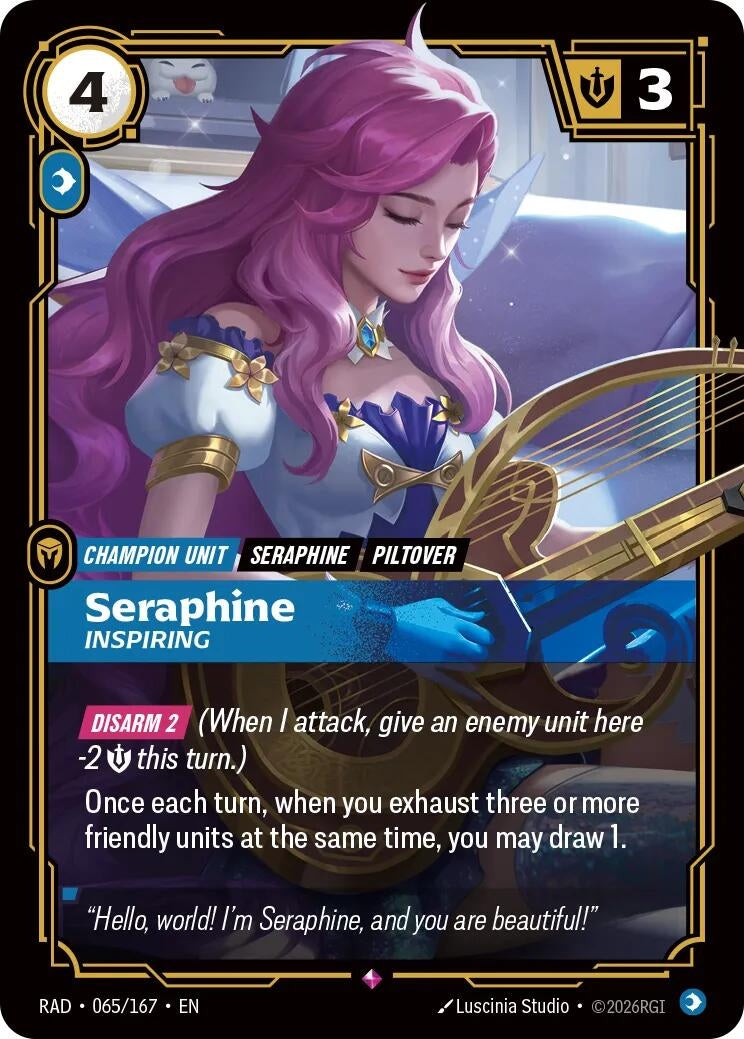Image for Seraphine, Inspiring [065/167] (RAD) - Riftbound: League of Legends Trading Card Game
