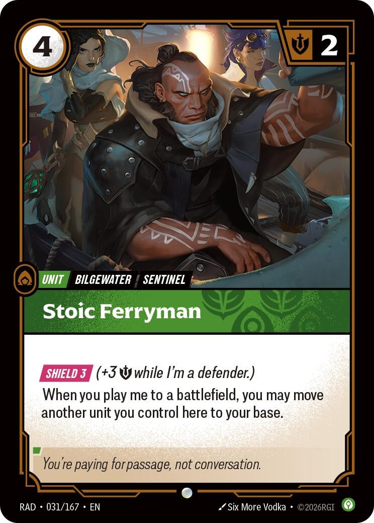 Image for Stoic Ferryman [031/167] (RAD) - Riftbound: League of Legends Trading Card Game
