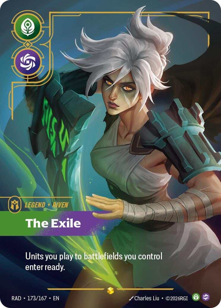 Image for Riven, The Exile (Overnumbered) [173/167] (RAD) - Riftbound: League of Legends Trading Card Game