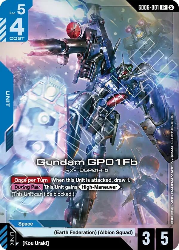 Image for Gundam GP01Fb [GD06-001] (GD06) - Gundam Card Game