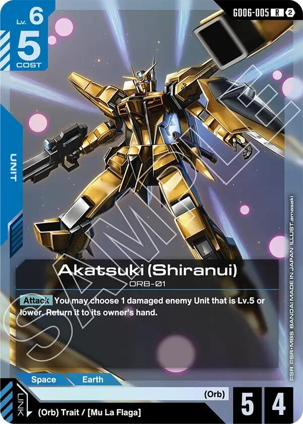 Image for Akatsuki (Shiranui) [GD06-005] (GD06) - Gundam Card Game