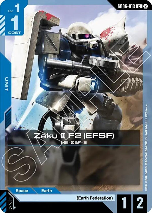 Image for Zaku II F2 (EFSF) [GD06-013] (GD06) - Gundam Card Game