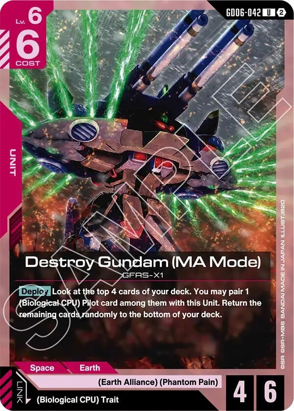 Image for Destroy Gundam (MA Mode) [GD06-042] (GD06) - Gundam Card Game