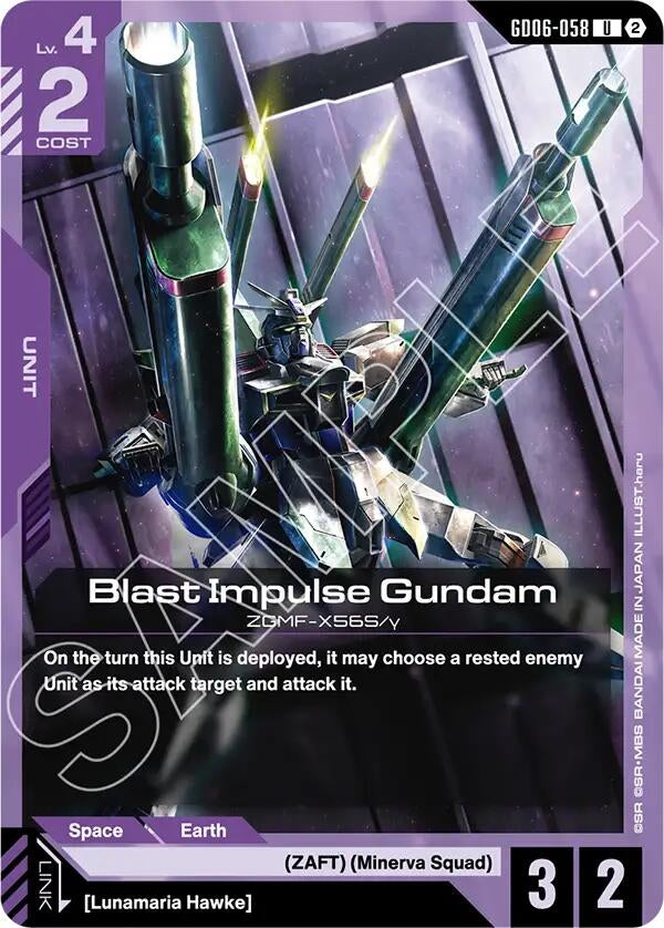 Image for Blast Impulse Gundam [GD06-058] (GD06) - Gundam Card Game