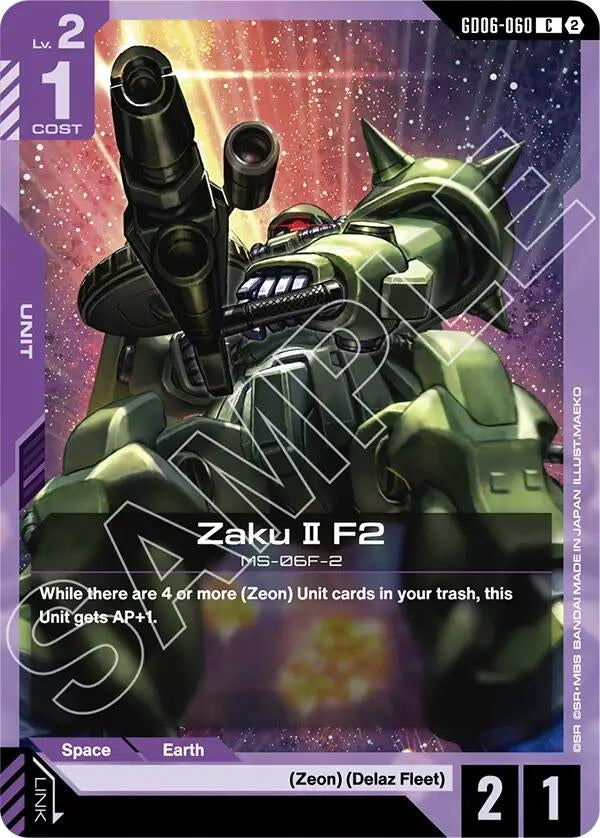 Image for Zaku II F2 [GD06-060] (GD06) - Gundam Card Game