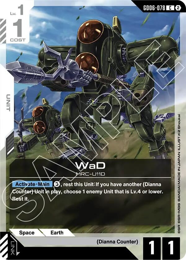 Image for WaD [GD06-078] (GD06) - Gundam Card Game