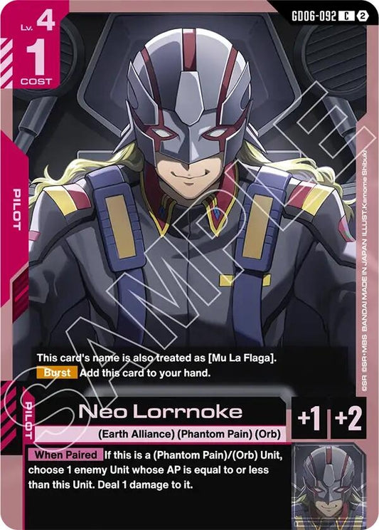 Image for Neo Lorrnoke [GD06-092] (GD06) - Gundam Card Game