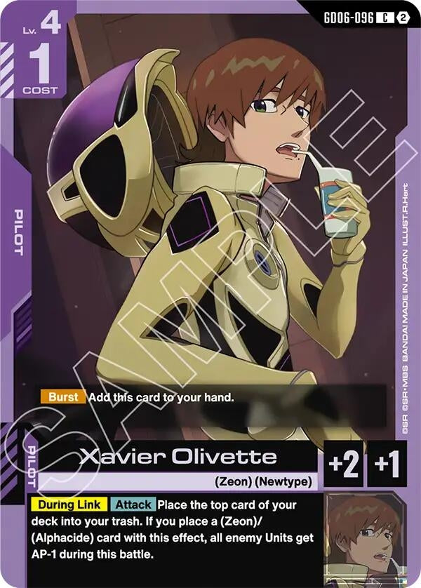 Image for Xavier Olivette [GD06-096] (GD06) - Gundam Card Game