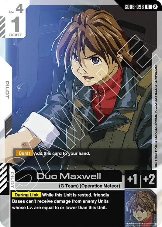 Image for Duo Maxwell [GD06-098] (GD06) - Gundam Card Game