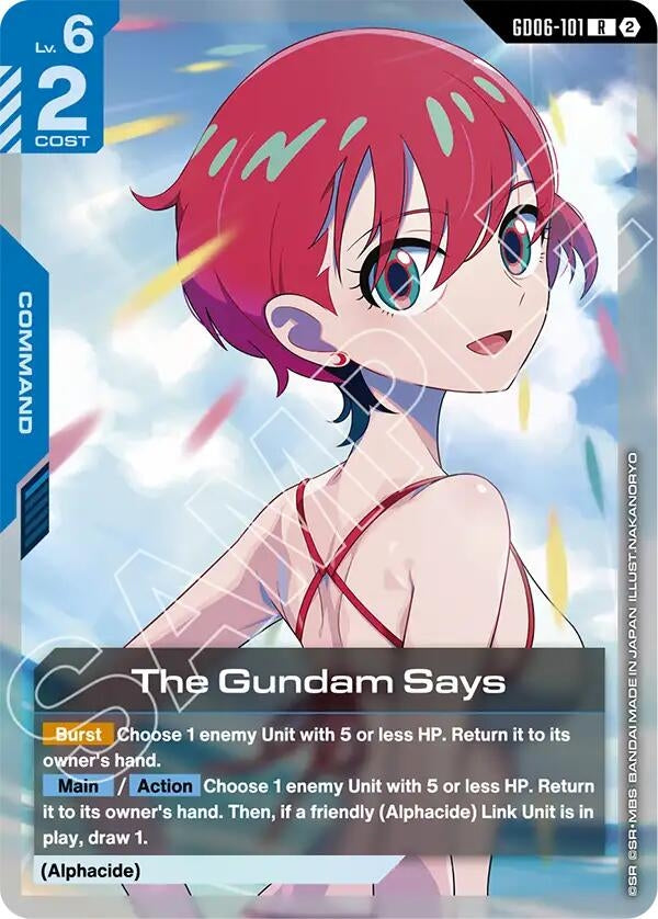 Image for The Gundam Says [GD06-101] (GD06) - Gundam Card Game