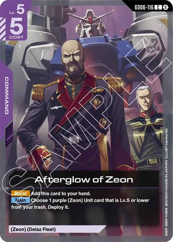 Image for Afterglow of Zeon [GD06-116] (GD06) - Gundam Card Game