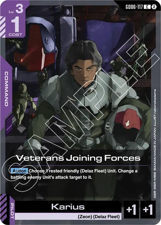Image for Veterans Joining Forces [GD06-117] (GD06) - Gundam Card Game