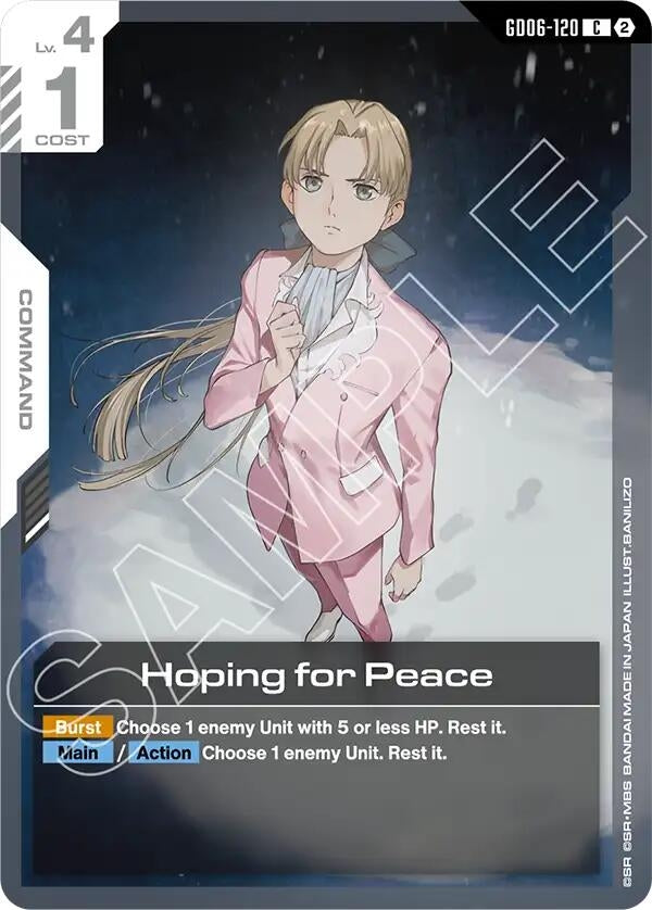 Image for Hoping for Peace [GD06-120] (GD06) - Gundam Card Game