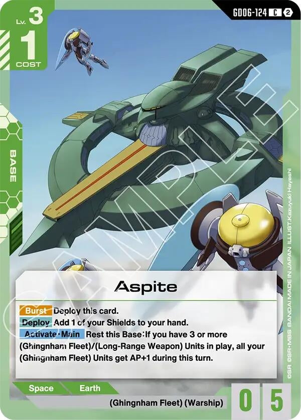 Image for Aspite [GD06-124] (GD06) - Gundam Card Game