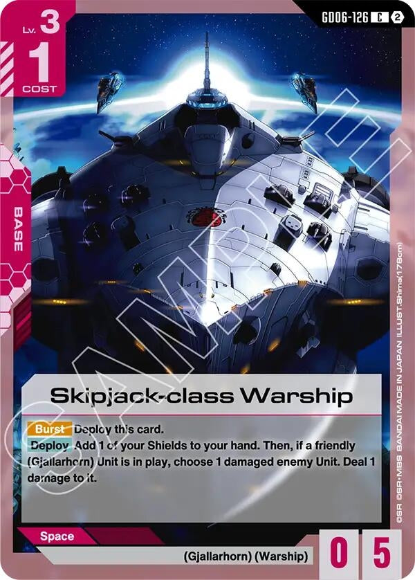 Image for Skipjack-class Warship [GD06-126] (GD06) - Gundam Card Game