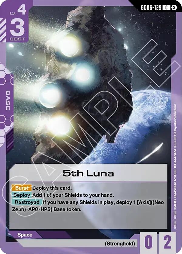 Image for 5th Luna [GD06-129] (GD06) - Gundam Card Game