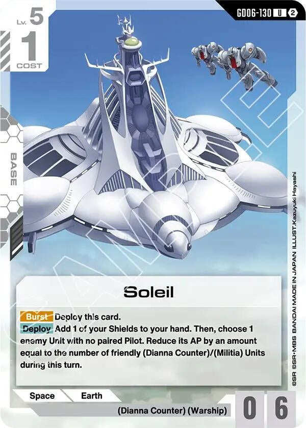 Image for Soleil [GD06-130] (GD06) - Gundam Card Game