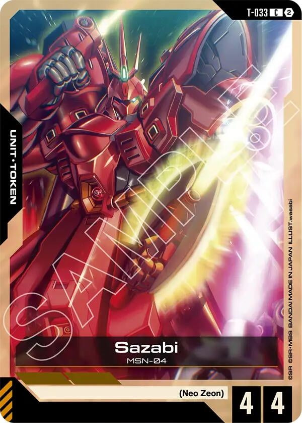 Image for Sazabi (T-033) Token [T-033] (GD06) - Gundam Card Game