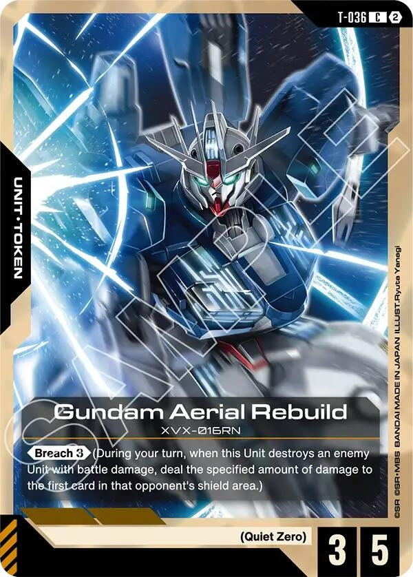 Image for Gundam Aerial Rebuild (T-036) Token [T-036] (GD06) - Gundam Card Game