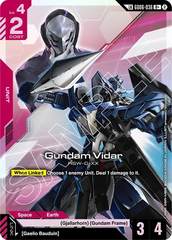 Image for Gundam Vidar (R+) (Link Rare) [GD06-036] (GD06) - Gundam Card Game